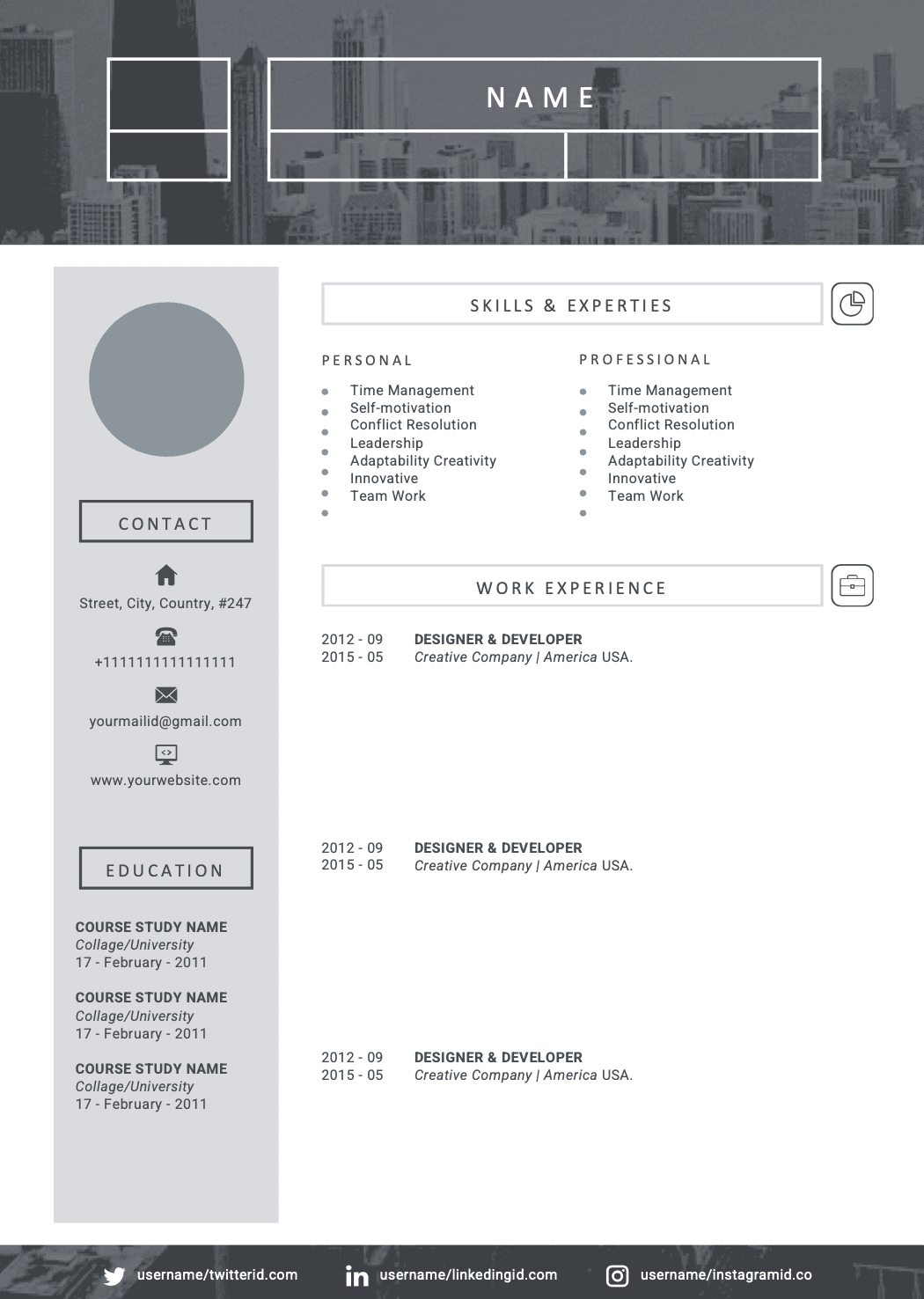 Resume Template 21