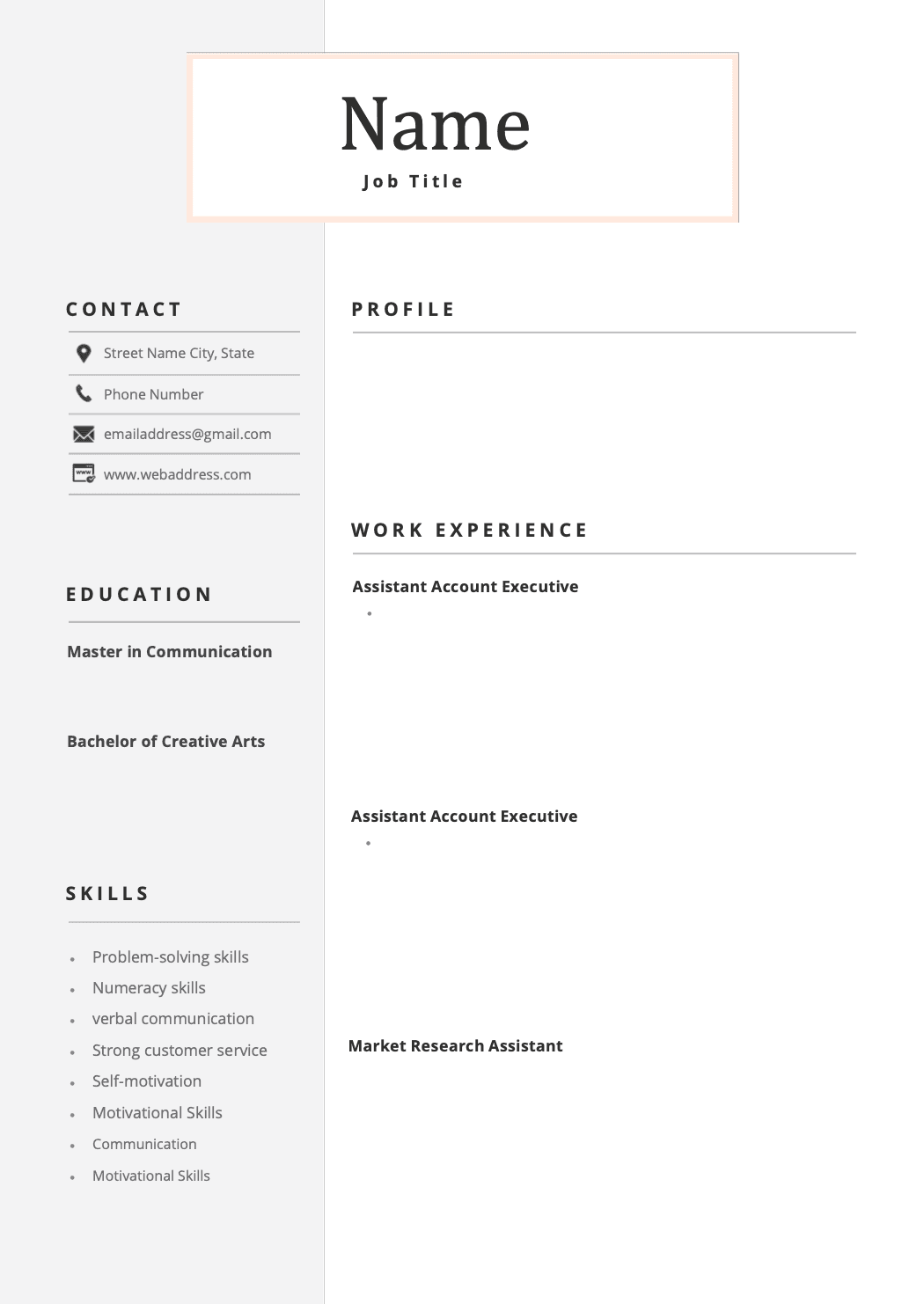 Resume Template 34