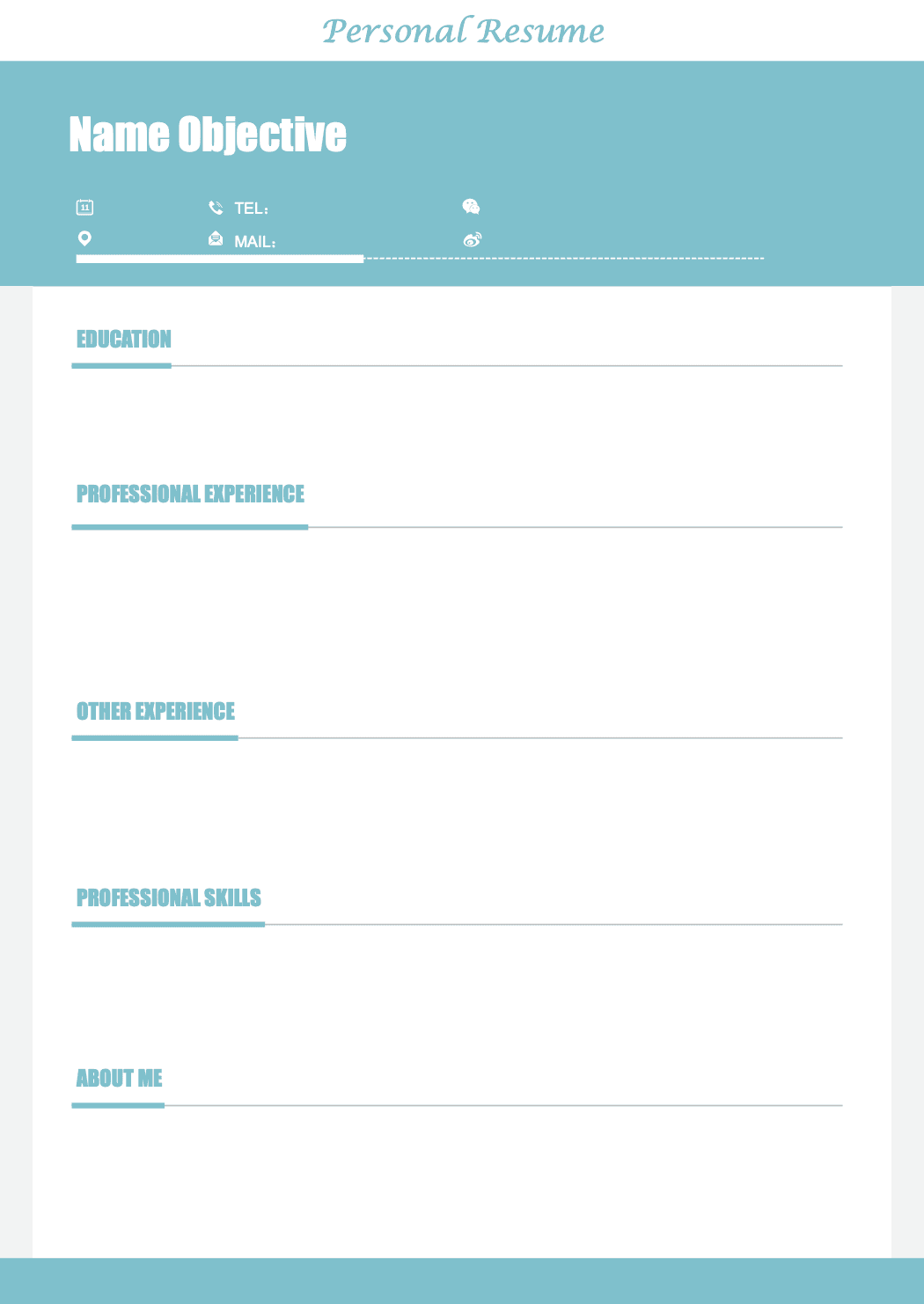 Resume Template 7