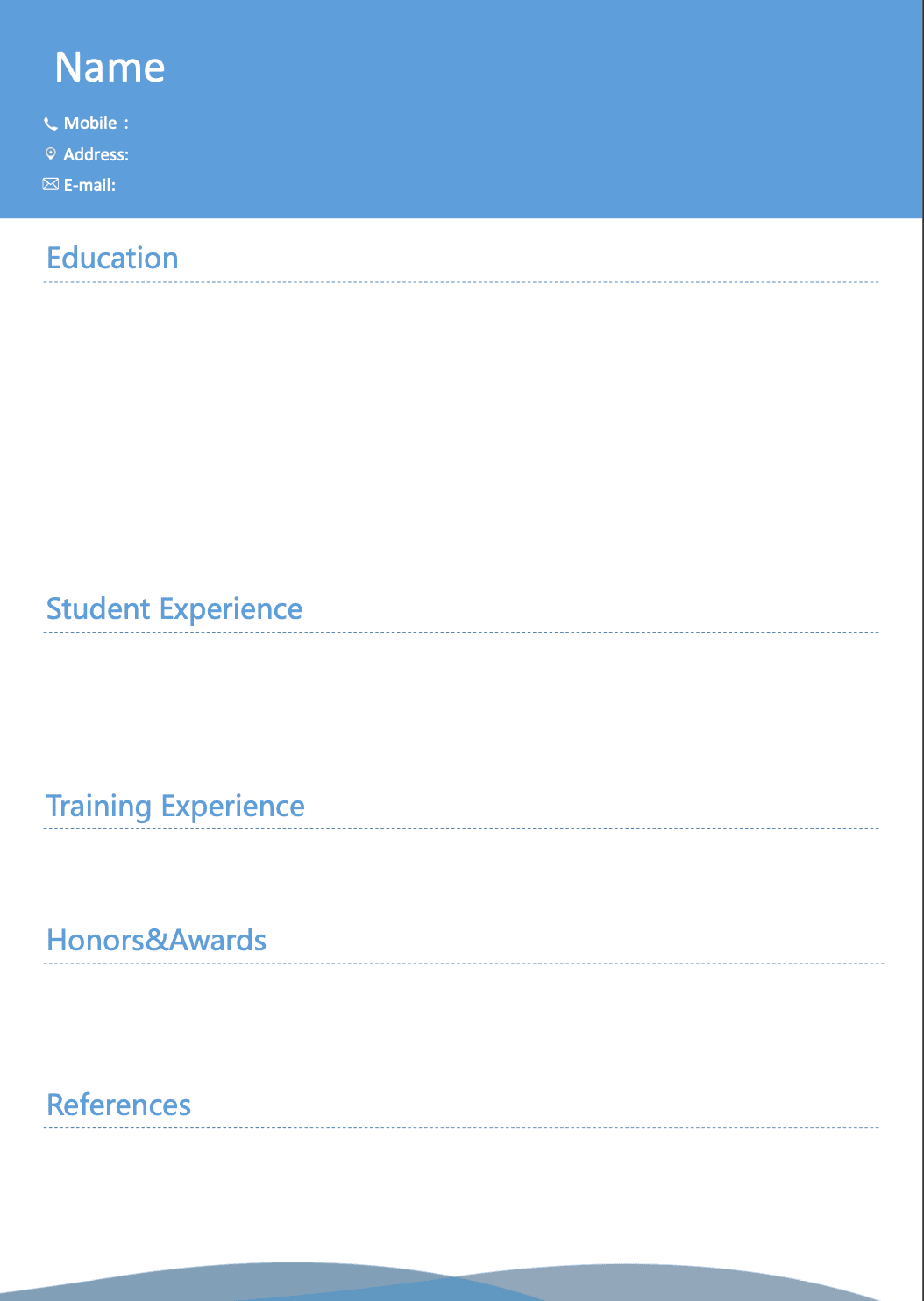 Resume Template 8